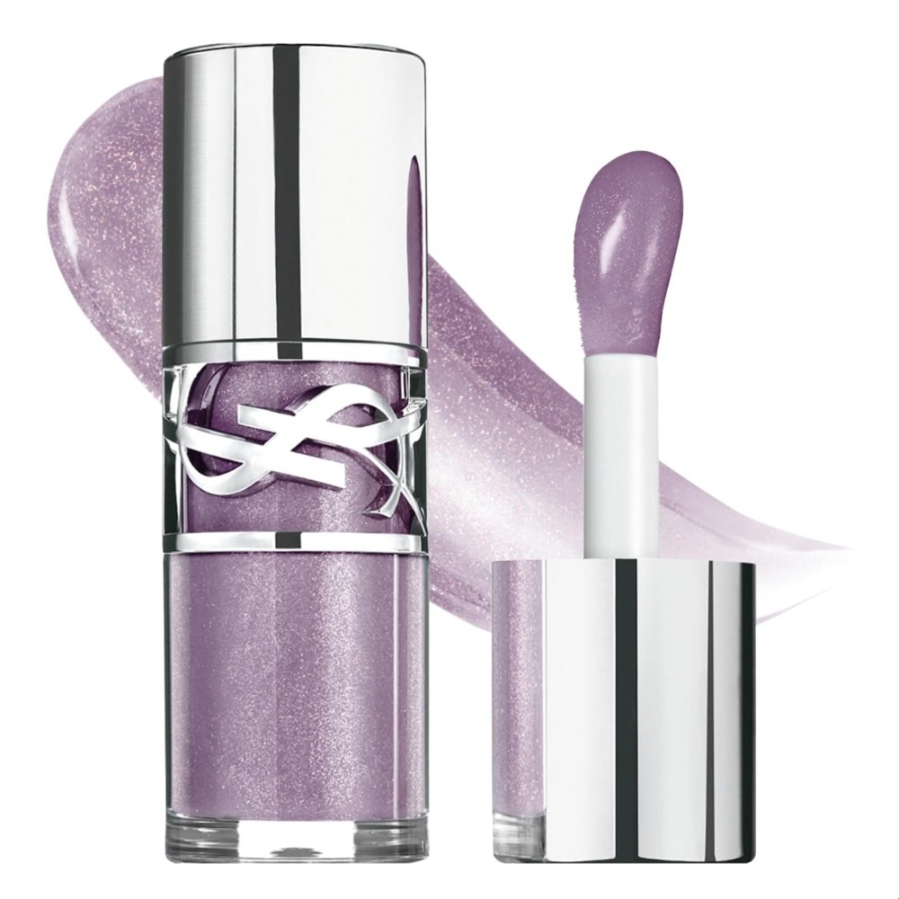 YSL Loveshine Plumping Lip Oil Gloss • #1 Thunder Stealer (Sheer Icy Lavender)